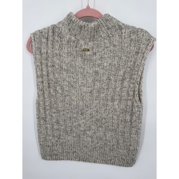 NWT Anastasia Wool Blend Sweater Vest Women's 2 Beige Pullover Classic Winter - Picture 2 of 9